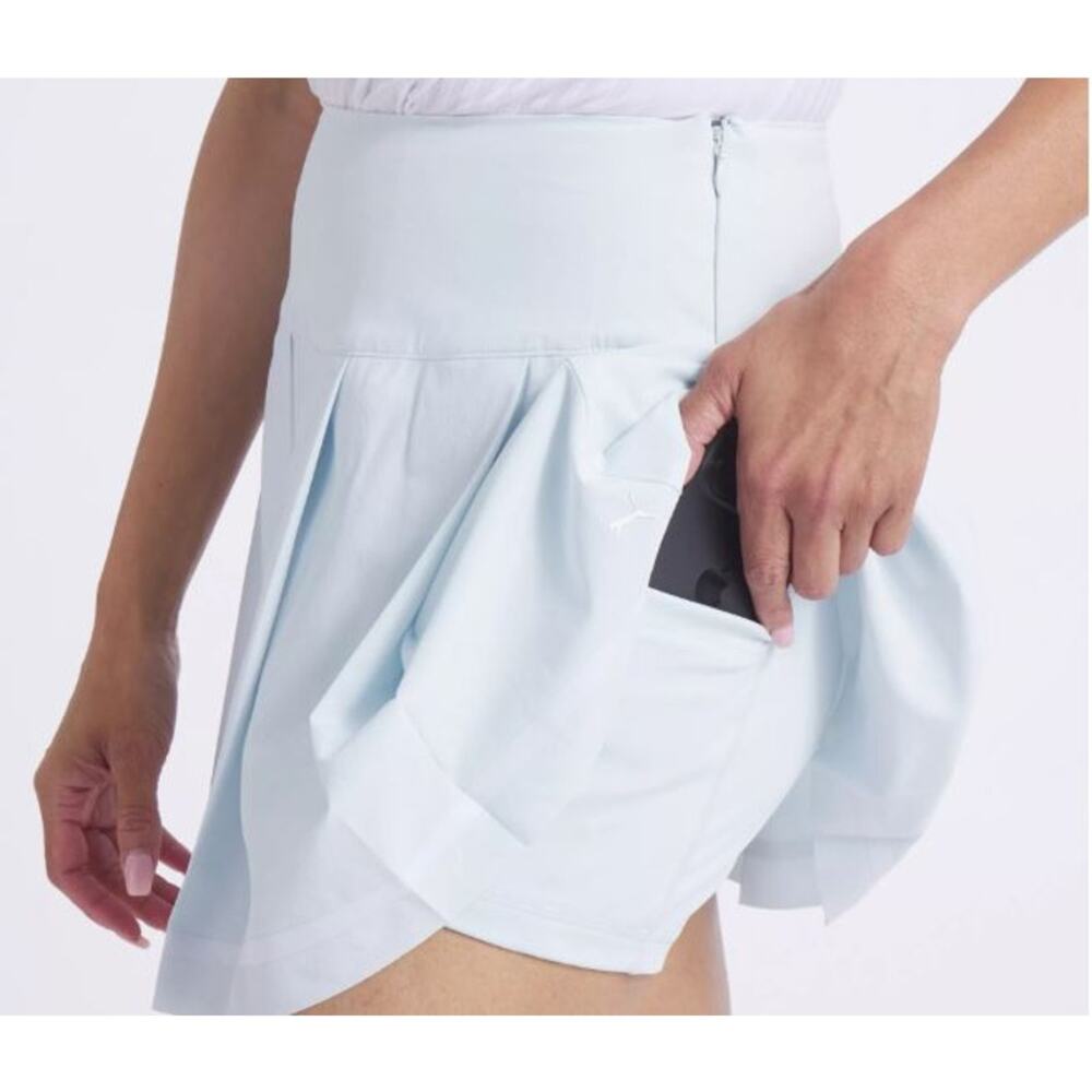 PUMA Golf Skort Pleated Performance Built-In Shorts Sage Green Large NWT 15" - Picture 14 of 16